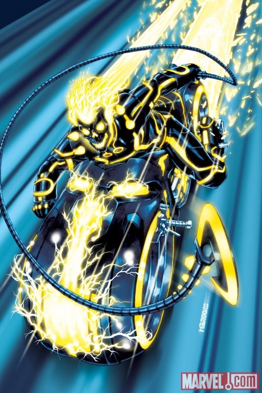 INCREDIBLE HULKS #618 TRON Variant, featuring Ghost Rider